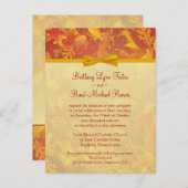 Sample bruiloft uitnodiging - Herfst Mist - Goud (Voorkant / Achterkant)