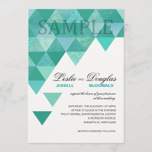 SAMPLE handtekening ultra-dikke geometrische drieh Kaart