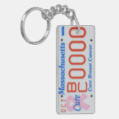 SAMPLE Massachusetts License Bord Cure for Cancer Sleutelhanger (Voorkant Links)