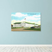 Sampson Air Force Base-gebouw Canvas Afdruk (Insitu (Houten vloer))