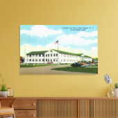 Sampson Air Force Base-gebouw Canvas Afdruk (Insitu (Woonkamer))