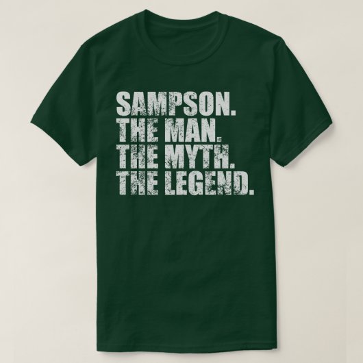 SampsonSampson Achternaam Sampson Achternaam Samps T-shirt (Design voorkant)