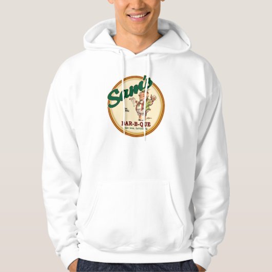 Sam's BBQ Hoodie (w/Brew Pig) (Voorkant)