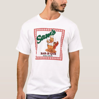 Sam's BBQ T-shirt-Shirt (met Waiter Pig) T-shirt