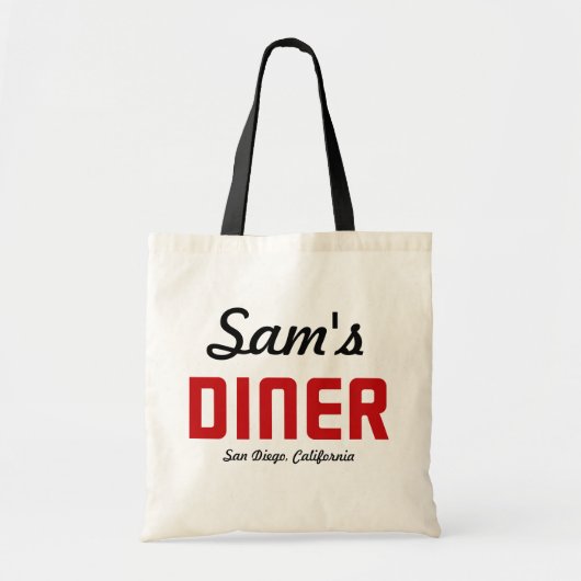 Sam's Diner Tote Bag (Voorkant)