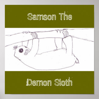 samson de demon sloth poster