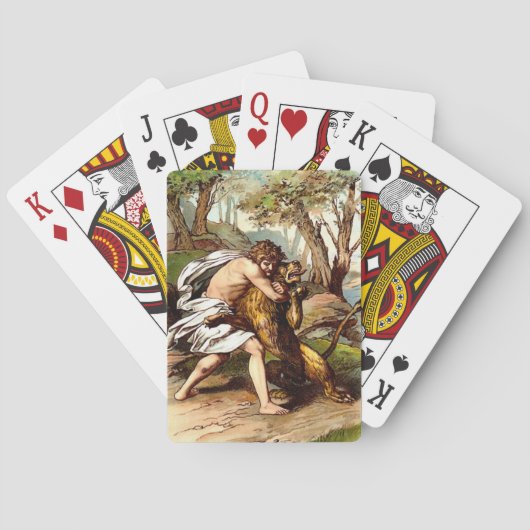 samson doodt leeuwenkaarten pokerkaarten (Achterkant)