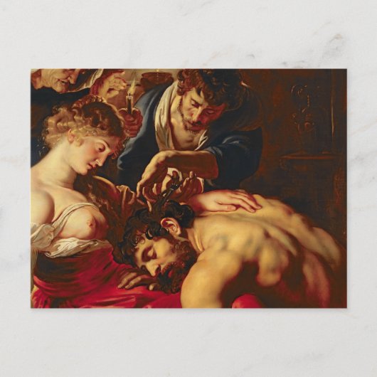 Samson en Delilah, c.1609 Briefkaart (Voorkant)