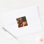 Samson en Delilah, c.1609 Vierkante Sticker (Envelop)