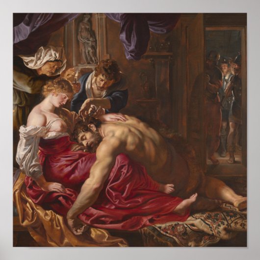Samson en Delilah door Peter Paul Rubens Poster (Voorkant)