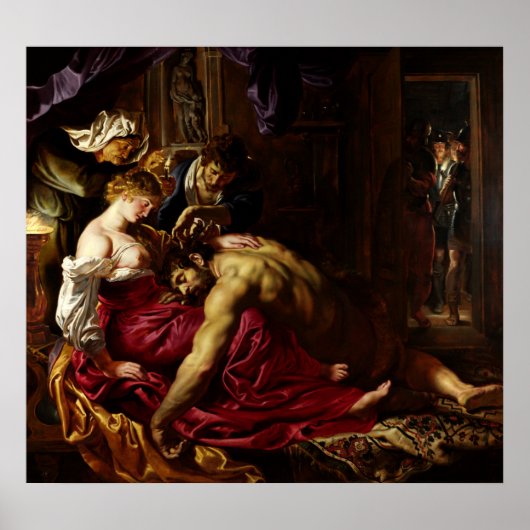Samson en Delilah door Peter Paul Rubens Poster (Voorkant)