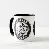 Samson Strong - Bodybuilding Crest Mok (Voorkant links)