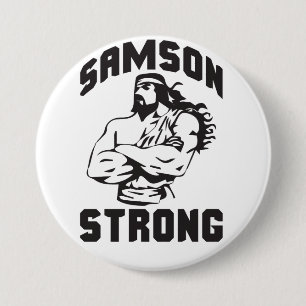 Samson Strong - Bodybuilding Ronde Button 7,6 Cm