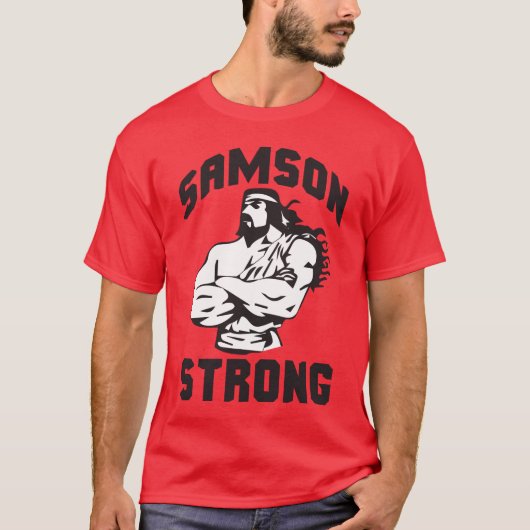 Samson Strong - Bodybuilding T-shirt (Voorkant)