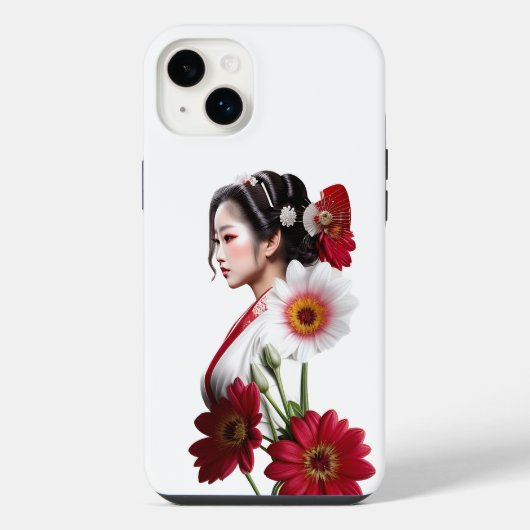 Samsung et coques iphone avec Flower Geisha (Verso)