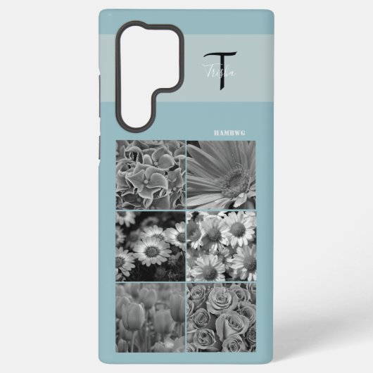 Samsung Foto en Monogram Mobiele Telefoon Case HAM Samsung Galaxy Hoesje (Achterkant)