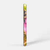 SAMSUNG GALAXY 21 Hoesje PAARSE BLOEMSTIJL ONTWERP (Rechterkant)
