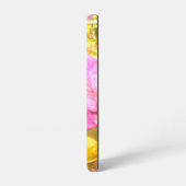SAMSUNG GALAXY 21 Hoesje PAARSE BLOEMSTIJL ONTWERP (Linkerkant)