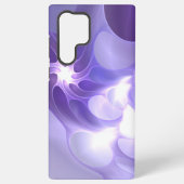 Samsung Galaxy Coque Abstrait Futuriste pourpre Vortex Neon (Verso)