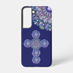 Samsung Galaxy Coque de rosace bleu-coque iphone Mate