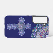 Samsung Galaxy Coque de rosace bleu-coque iphone Mate (Verso Horizontal)
