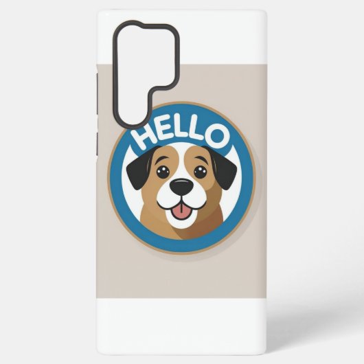 Samsung Galaxy Coque mobile mignon "Hello" (Verso)