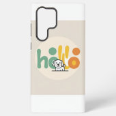 Samsung Galaxy Coque mobile mignon "Hello" (Verso)