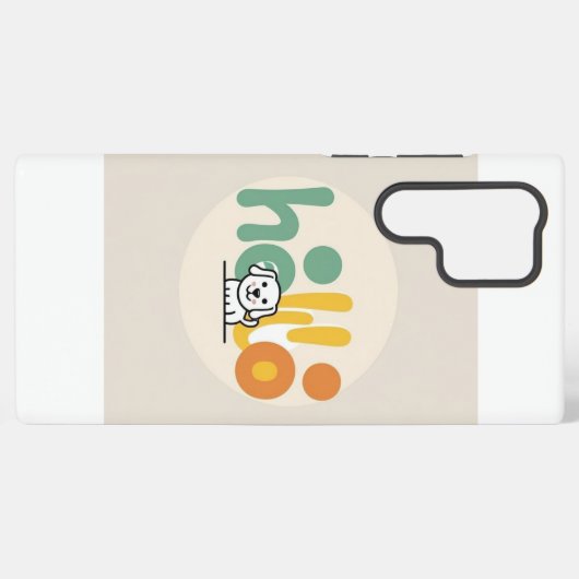 Samsung Galaxy Coque mobile mignon "Hello" (Verso Horizontal)