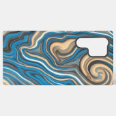 Samsung Galaxy Flèches bleues et dorées Vagues S22 Ultra Coque (Verso Horizontal)
