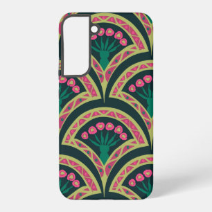 Samsung Galaxy motif vert en forme de coque