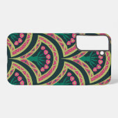 Samsung Galaxy motif vert en forme de coque (Verso Horizontal)