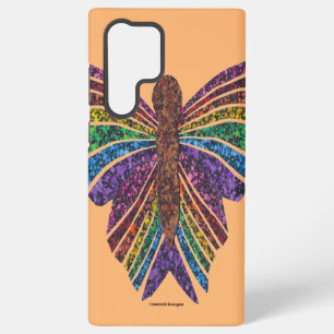 Samsung Galaxy Papillon Arc-en-ciel (orange) - Coque de téléphone