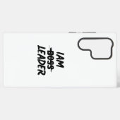 Samsung Galaxy Personnalisation couleur coque "Iam Leader pas bos (Verso Horizontal)