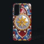 Samsung Galaxy S21 Coque Bahamas Couleurs<br><div class="desc">Protégez votre Samsung Galaxy S21 avec notre coque avec Bahamas Colors dans un design abstrait 3D étonnant, présentant une représentation de pierres précieuses. Inspiré par la beauté vibrante des Bahamas, ce coque allie turquoise et dorée, captant l'essence de l'élégance tropicale. Le design en pierres précieuses ajoute une touche de luxe,...</div>