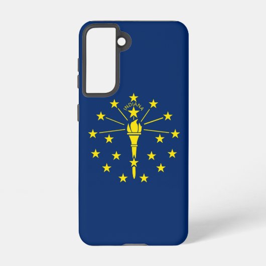 Samsung Galaxy S21 Coque Drapeau de l'Indiana, Éta (Verso)