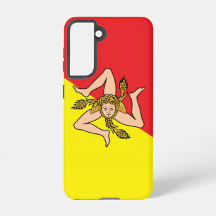 Samsung Galaxy S21 Coque Drapeau de Sicile, Italie