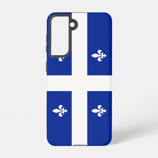 Samsung Galaxy S21 Coque Drapeau du Québec, Canada (Verso)