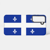 Samsung Galaxy S21 Coque Drapeau du Québec, Canada (Verso Horizontal)