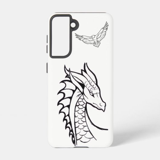 Samsung Galaxy S21 Dragon cases Hoesje (Achterkant)