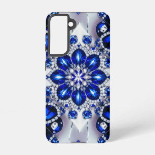 Samsung Galaxy S21 Hoesje blauw wit kleuren