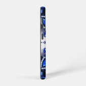 Samsung Galaxy S21 Hoesje blauw wit kleuren (Rechterkant)