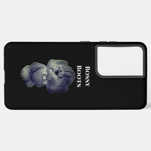 samsung galaxy s21 hoesje Bossy Boots ontwerp Samsung Galaxy Hoesje (Linkerkant)