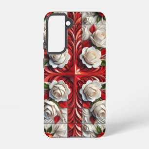 Samsung Galaxy S21 Hoesje Engelse Rozen