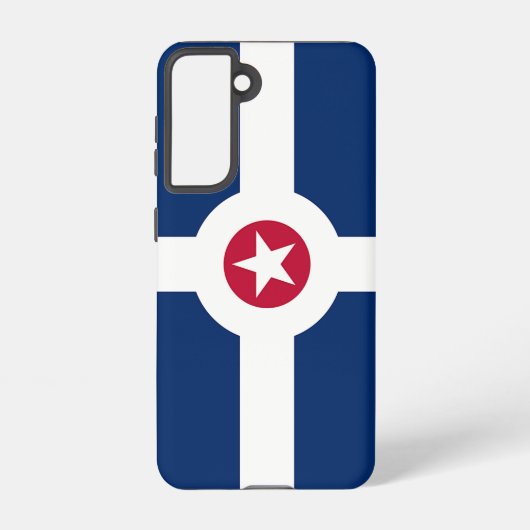 Samsung Galaxy S21 Hoesje Flag of Indianapolis, Ve (Achterkant)