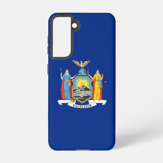 Samsung Galaxy S21 Hoesje vlag van New York (Achterkant)