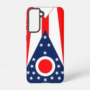 Samsung Galaxy S21 Hoesje Vlag van Ohio