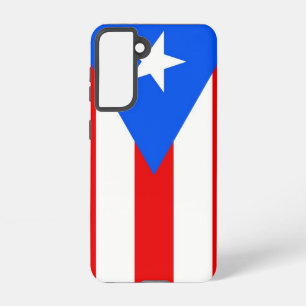 Samsung Galaxy S21 Hoesje Vlag van Puerto Rico