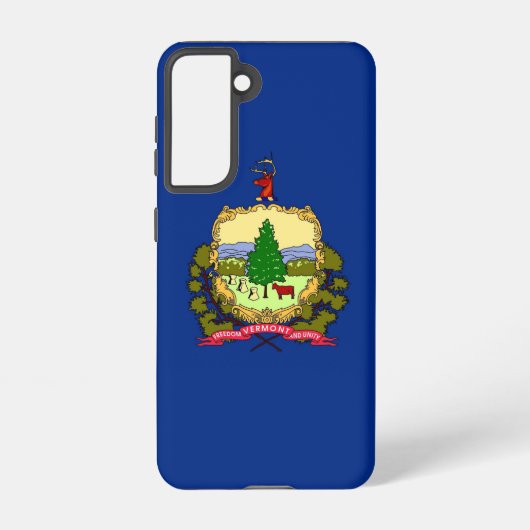Samsung Galaxy S21 Hoesje Vlag van Vermont (Achterkant)