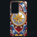 Samsung Galaxy S21 Plus Coque Bahamas Couleurs<br><div class="desc">Protégez votre Samsung Galaxy S21 Plus avec notre coque avec Bahamas Colors dans un design abstrait 3D étonnant, présentant une représentation de pierres précieuses. Inspiré par la beauté vibrante des Bahamas, ce coque allie turquoise et dorée, captant l'essence de l'élégance tropicale. Le design en pierres précieuses ajoute une touche de...</div>