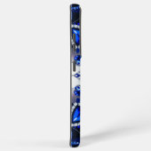 Samsung Galaxy S21 Plus Coque Bleu Bleu Blanc (Côté droit)